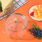Load image into Gallery viewer, Clear Glass Saucepan with Lid 1.6L – Heat Resistant Pot
