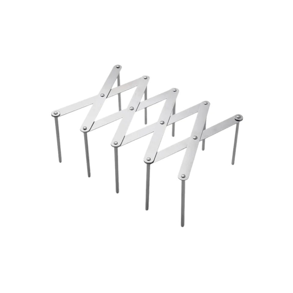 Adjustable Pot Lid Organizer – Space-Saving Stainless Steel Rack