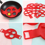 Load image into Gallery viewer, Nonstick Egg &amp; Pancake Mold – Round &amp; Heart Shapes Tool
