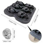Load image into Gallery viewer, Skull Ice Ball Mold – 3D Silicone Tray for Cocktails &amp; Halloween Drinks
