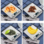 Load image into Gallery viewer, Digital Kitchen Scale 5kg/1g LED Display Stainless Steel
