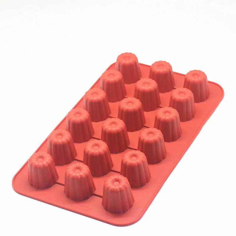 8/18-Hole Silicone Mold for Muffins, Cupcakes & Cakes