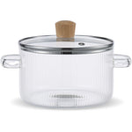 Load image into Gallery viewer, Clear Glass Saucepan with Lid 1.6L – Heat Resistant Pot
