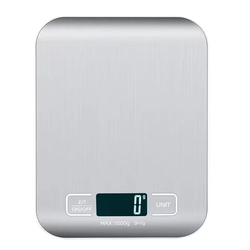 Digital Kitchen Scale 5kg/1g LED Display Stainless Steel
