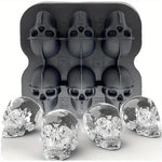 Load image into Gallery viewer, Skull Ice Ball Mold – 3D Silicone Tray for Cocktails &amp; Halloween Drinks
