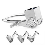 Load image into Gallery viewer, Stainless Steel Rotary Cheese Grater &amp; Veggie Shredder Tool
