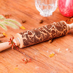 Load image into Gallery viewer, Sunflower Embossed Wooden Rolling Pin for Baking Cookies

