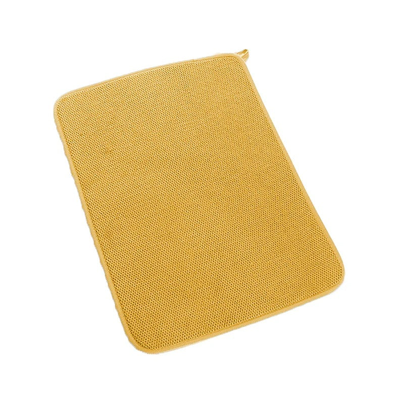 Microfiber Dish Drying Mat 30x40cm Non-Slip Absorbent Pad