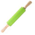 Load image into Gallery viewer, Silicone Rolling Pin Non-Stick with Wooden Handle Baking
