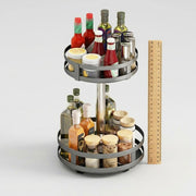 360° Rotating Storage Rack – Space-Saving Metal Multi-Tier Organizer