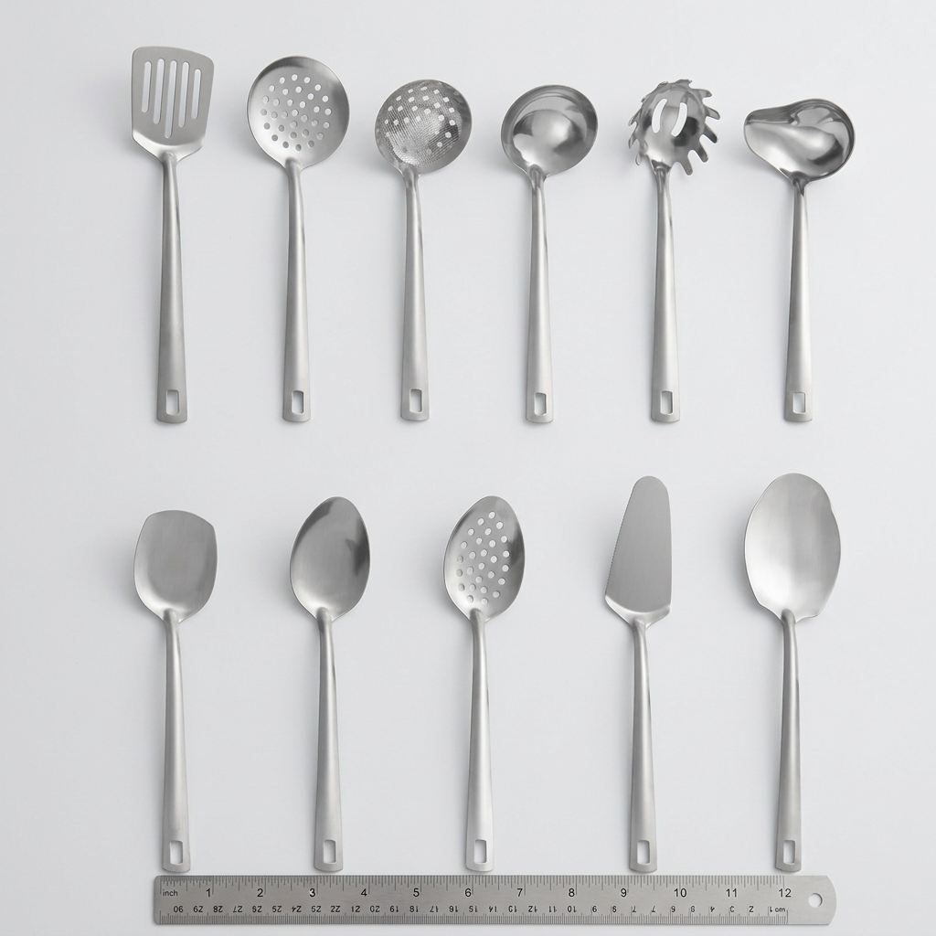11-Piece Stainless Steel Kitchen Utensils – Durable & Eco-Friendly Set
