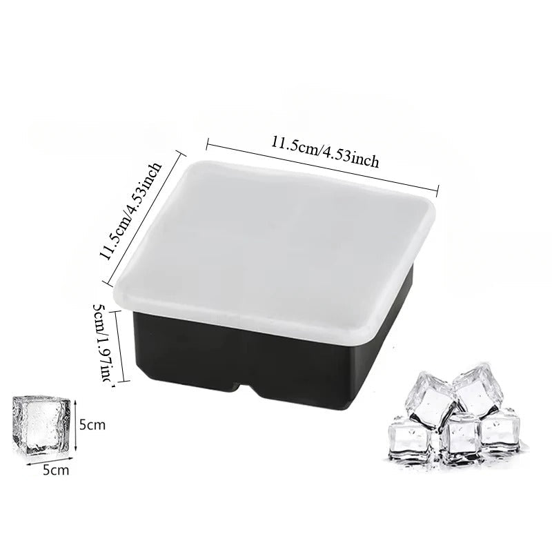 15-Grid Ice Cube Tray – Large Silicone Mold for Whiskey & Cocktails