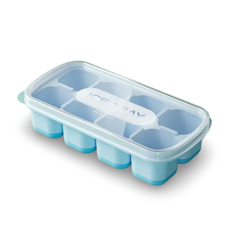 Square Ice Cube Tray – Reusable Freezer Mold for Large Ice Cubes